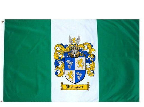 Weingart family crest coat of arms flag