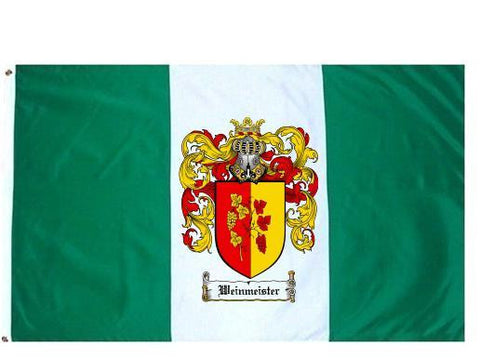 Weinmeister family crest coat of arms flag