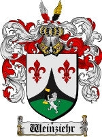 Weinziehr coat of arms family crest download