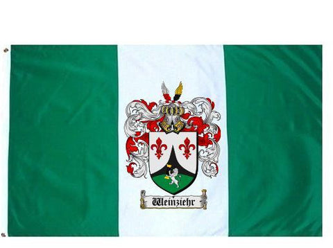 Weinziehr family crest coat of arms flag