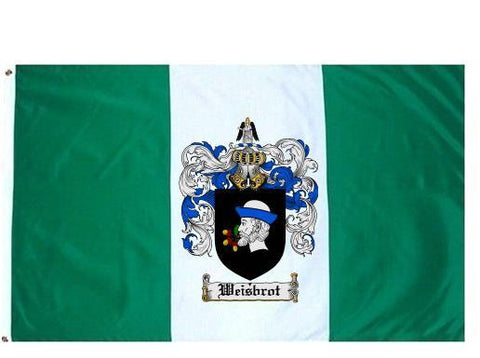 Weisbrot family crest coat of arms flag