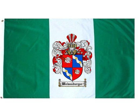 Weisenberger family crest coat of arms flag