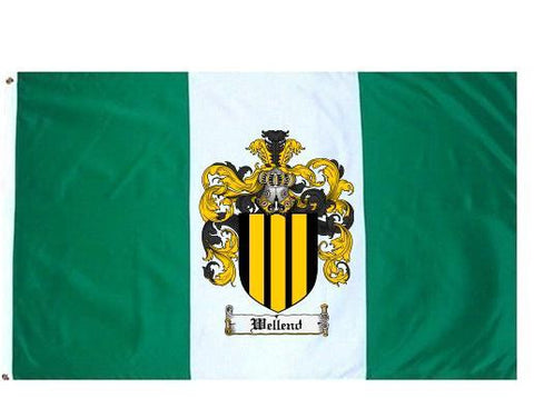 Wellend family crest coat of arms flag