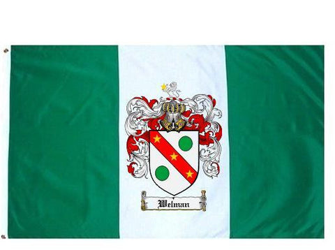 Welman family crest coat of arms flag