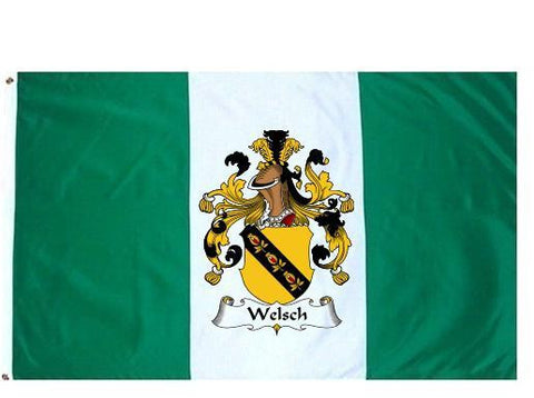 Welsch family crest coat of arms flag