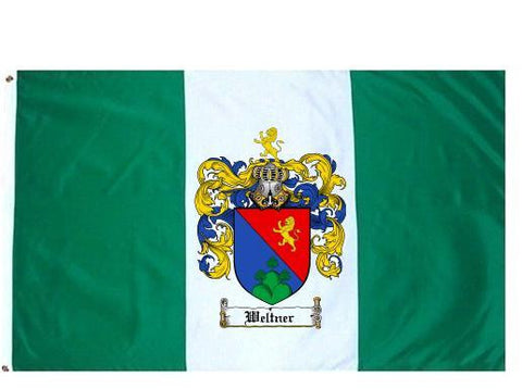 Weltner family crest coat of arms flag