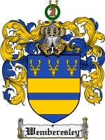 Wemberesley coat of arms family crest download