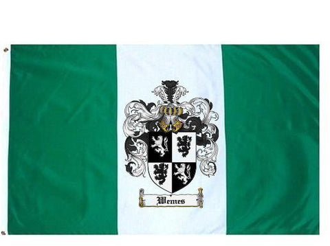 Wemes family crest coat of arms flag