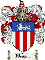 Wenam coat of arms family crest download