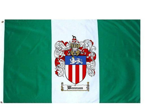 Wennum family crest coat of arms flag