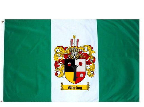 Werling family crest coat of arms flag