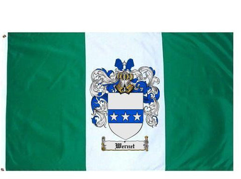 Wernet family crest coat of arms flag