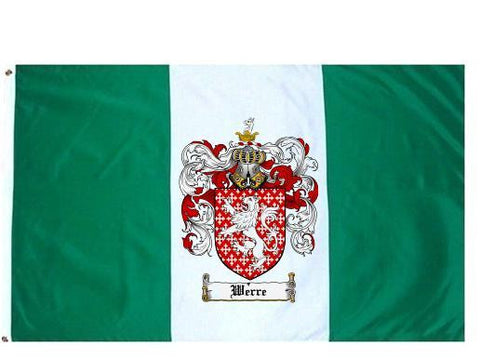 Werre family crest coat of arms flag