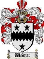 Wesner coat of arms family crest download