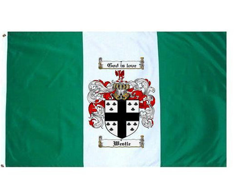 Westle family crest coat of arms flag