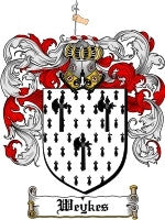 Weykes coat of arms family crest download