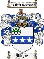 Weyre coat of arms family crest download