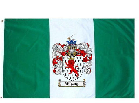 Whally family crest coat of arms flag