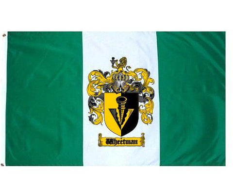 Wheetman family crest coat of arms flag