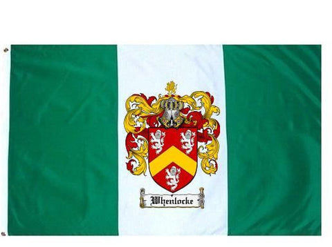 Whenlocke family crest coat of arms flag