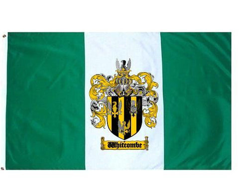 Whitcombe family crest coat of arms flag