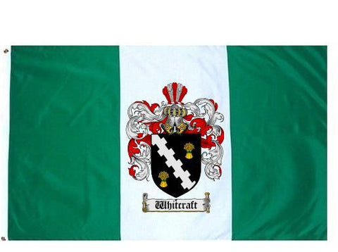 Whitcraft family crest coat of arms flag