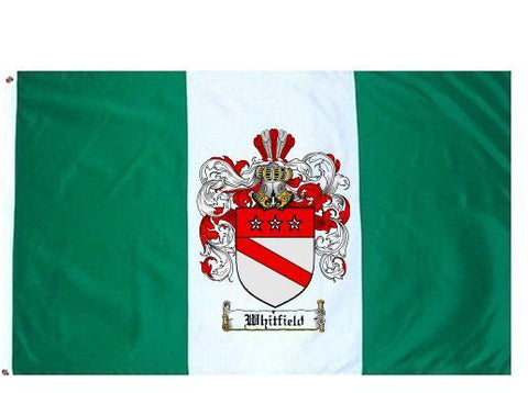 Whitfield family crest coat of arms flag