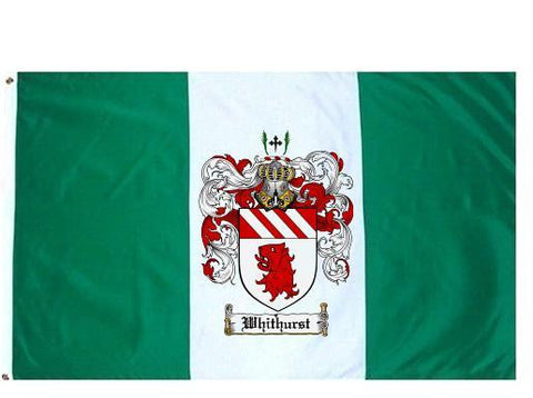 Whithurst family crest coat of arms flag