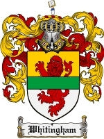 Whitingham coat of arms family crest download