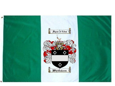 Whittakers family crest coat of arms flag