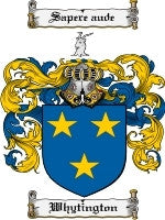 Whytington coat of arms family crest download