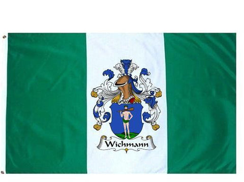 Wichmann family crest coat of arms flag