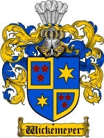 Wickemeyer coat of arms family crest download