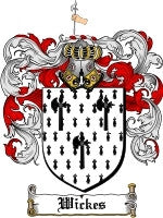 Wickes coat of arms family crest download
