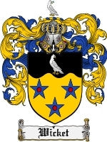 Wicket coat of arms family crest download
