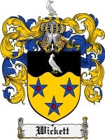 Wickett coat of arms family crest download