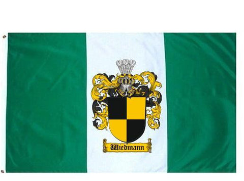 Wiedmann family crest coat of arms flag