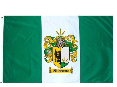 Wiersema family crest coat of arms flag