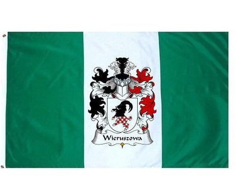 Wieruszowa family crest coat of arms flag
