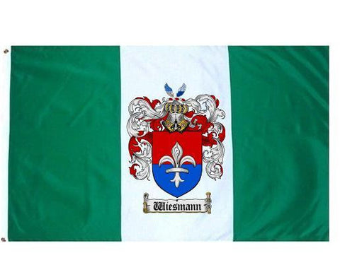 Wiesmann family crest coat of arms flag