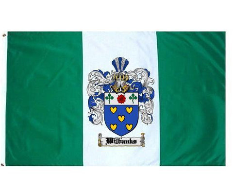 Wilbanks family crest coat of arms flag