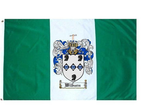 Wilburn family crest coat of arms flag