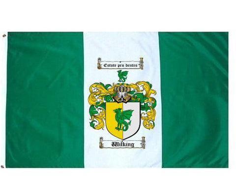 Wilking family crest coat of arms flag