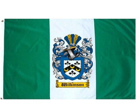 Wilkinson family crest coat of arms flag