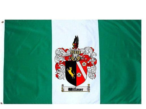 Willauer family crest coat of arms flag