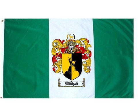 Willhoit family crest coat of arms flag