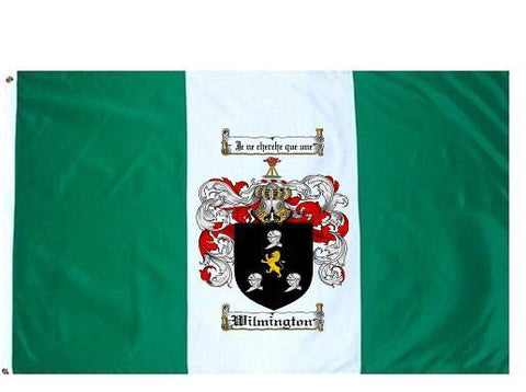 Wilmington family crest coat of arms flag