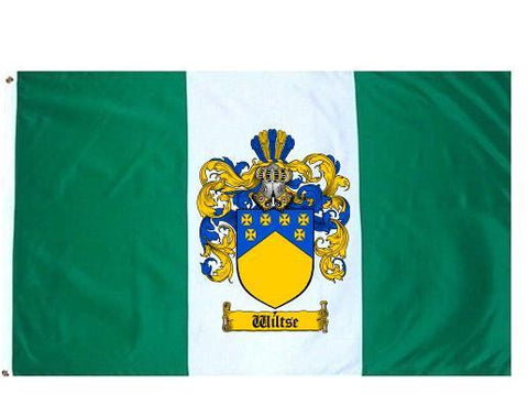 Wiltse family crest coat of arms flag