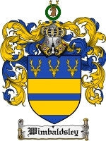 Wimbaldsley coat of arms family crest download