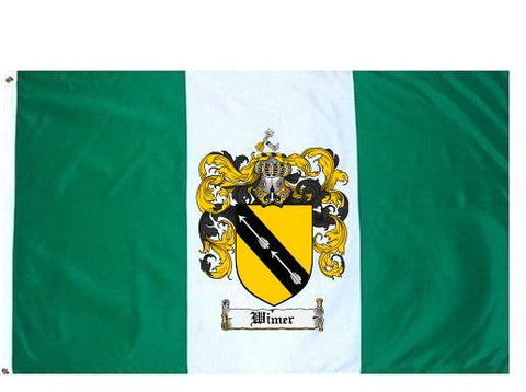 Wimer family crest coat of arms flag